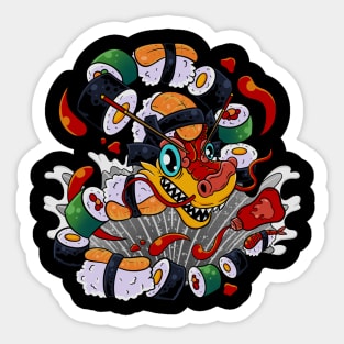 Raw Power: Sushi Dragon Sticker